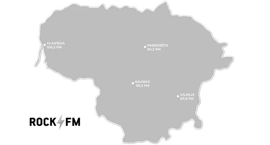 Rock FM FM dažniai Lietuvoje