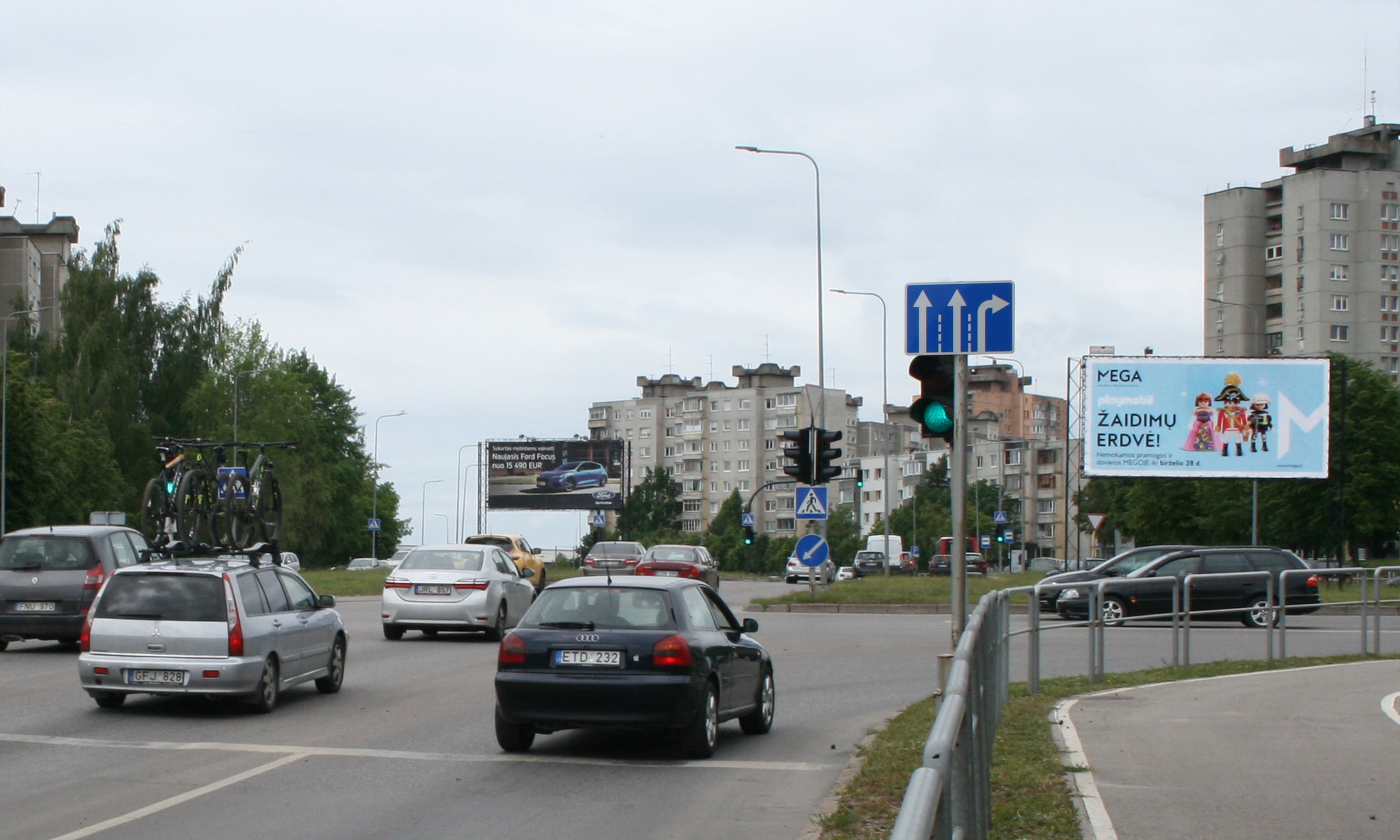 Reklamos stendas – Baltų pr. ir Rasytės g. sankryža, Kaunas (B pusė)