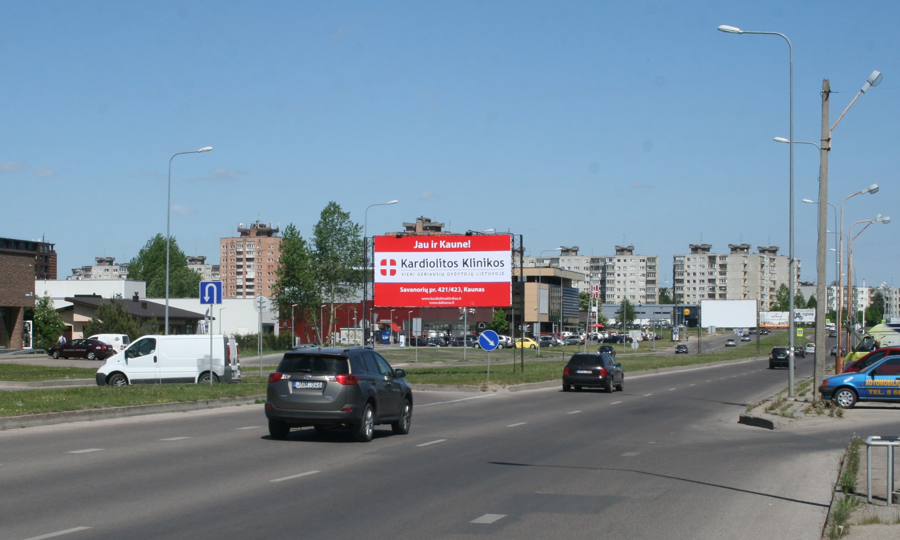 Reklamos stendas – Baltų pr, prie PC "BALTAI", Kaunas (A pusė)