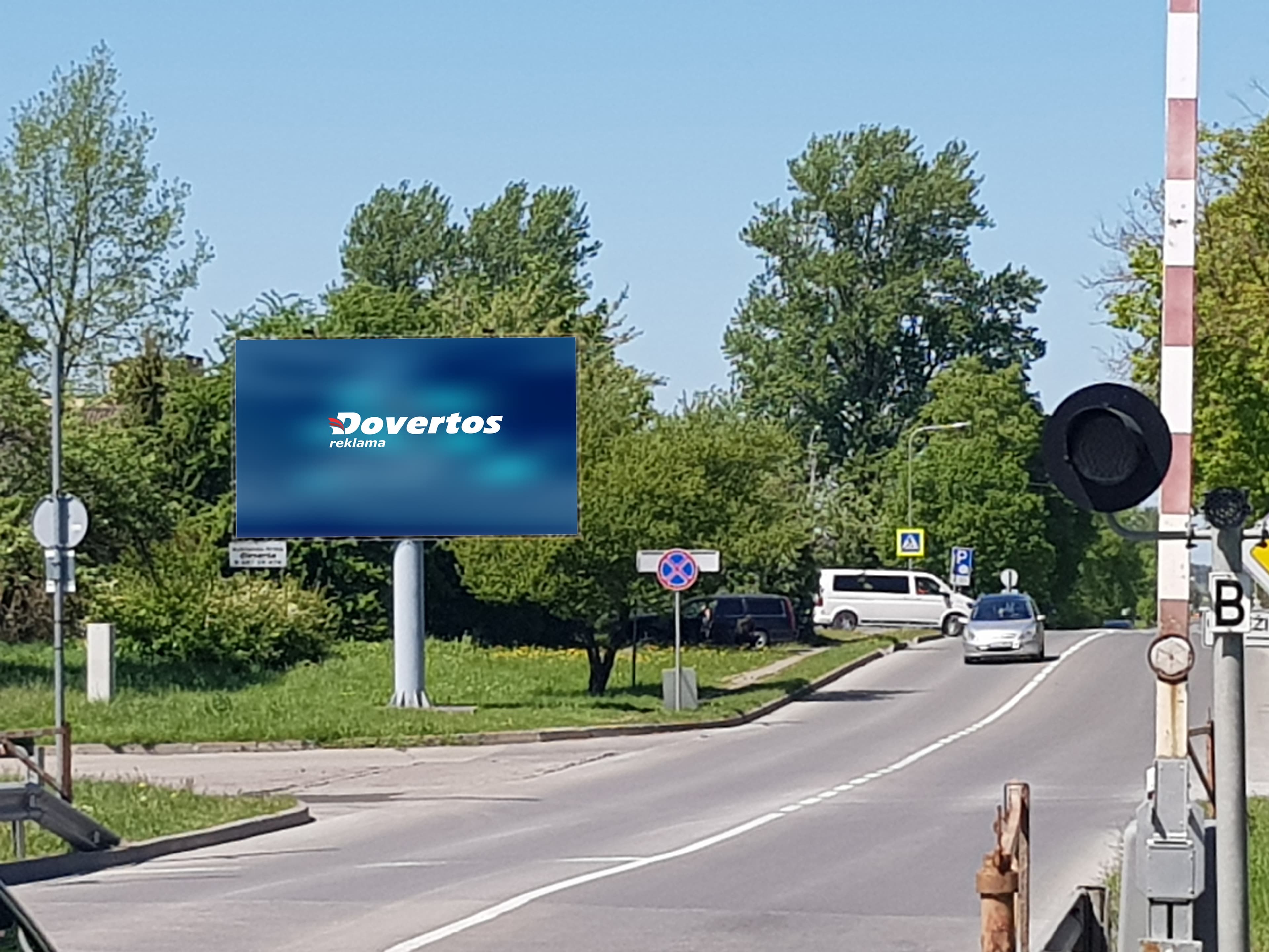 Reklamos stendas, Birutės g.