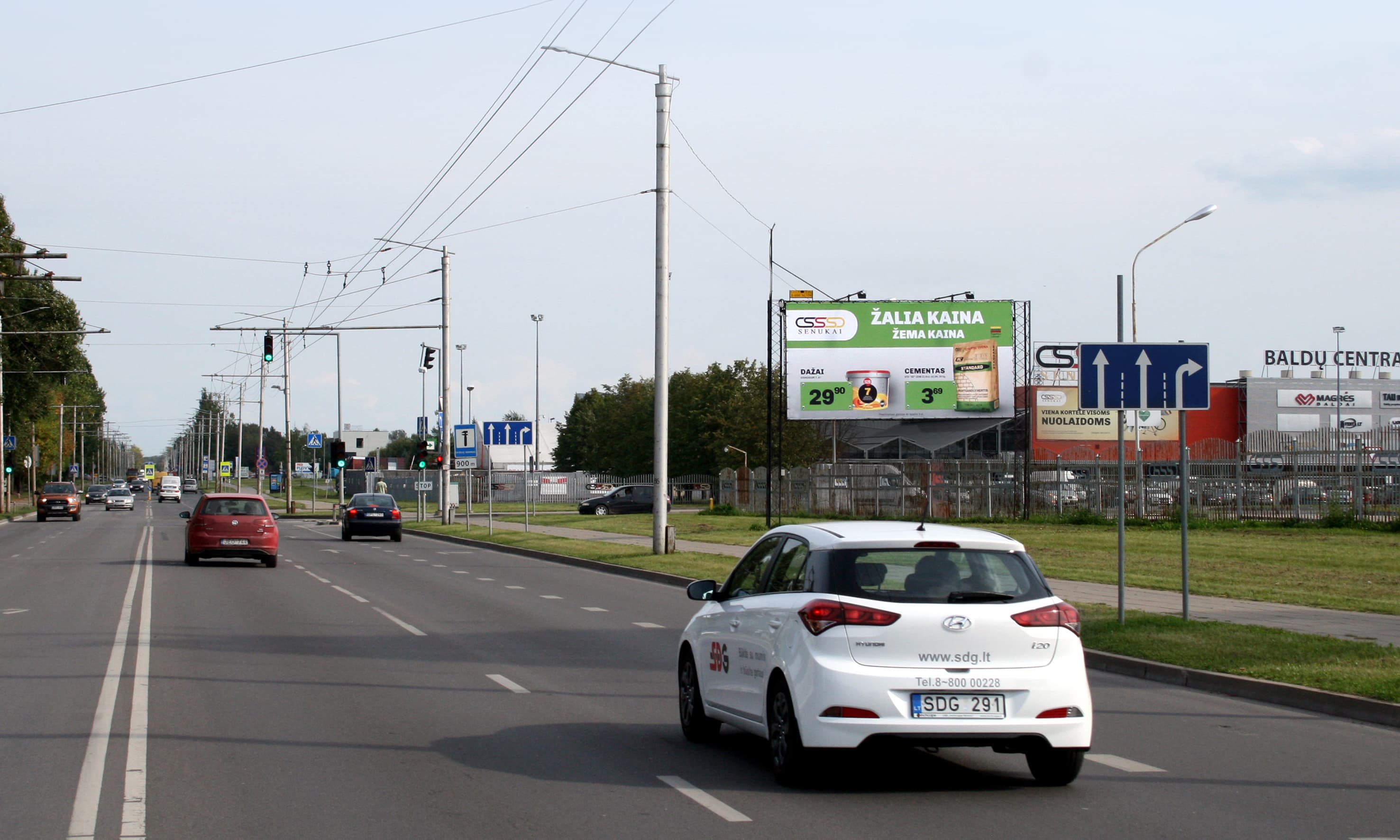Reklamos stendas – Draugystės g., prie PC "Senukai" , Kaunas (B pusė)