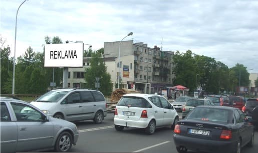 Reklamos stendas – J. Basanavičiaus g. (link centro), Panevėžys