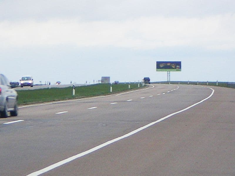 Reklamos stendas, Kaunas–Klaipėda 242km (D pusė)
