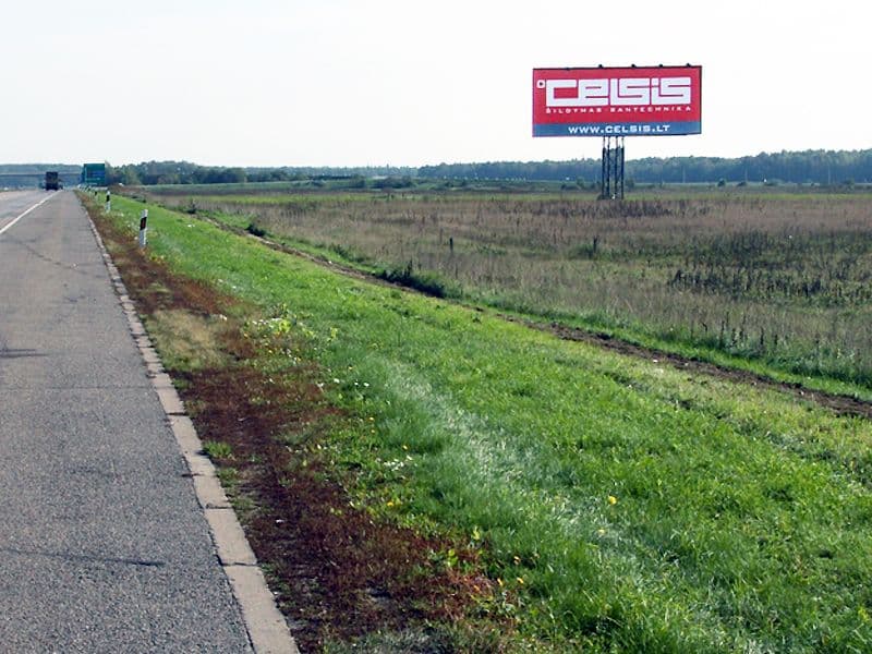Reklamos stendas, Kaunas–Klaipėda 289km (D pusė)
