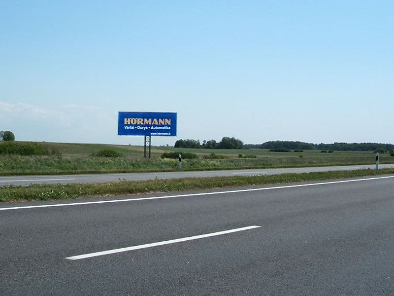 Reklamos stendas, Klaipėda–Palanga 21.5km (K pusė)