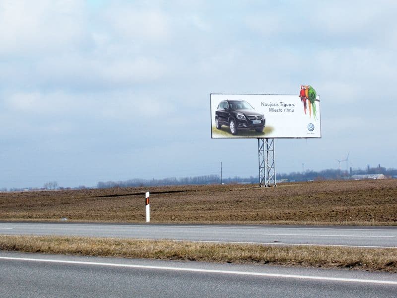 Reklamos stendas, Klaipėda–Palanga 22km (D pusė)