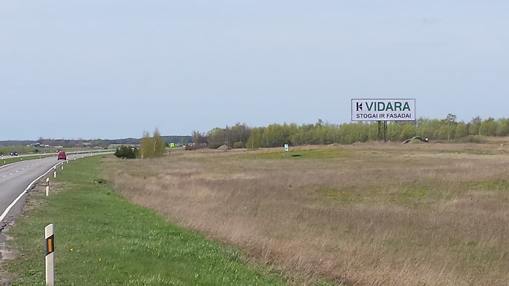 Reklamos stendas, Klaipėda–Palanga 12km