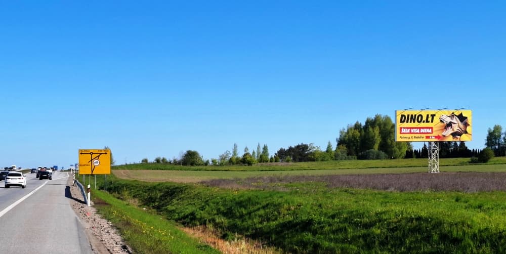 Reklamos stendas, Klaipėda–Palanga (Ginduliai) (B pusė)