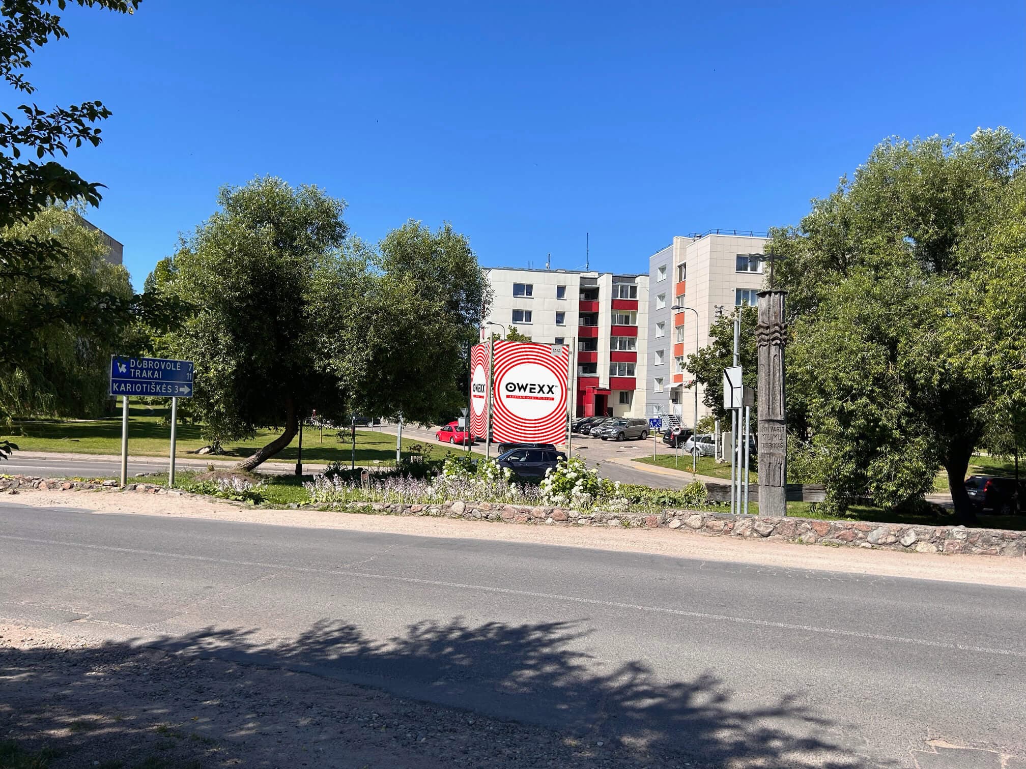 Reklamos stendas Lentvaris – Klevų al. (link Trakų)