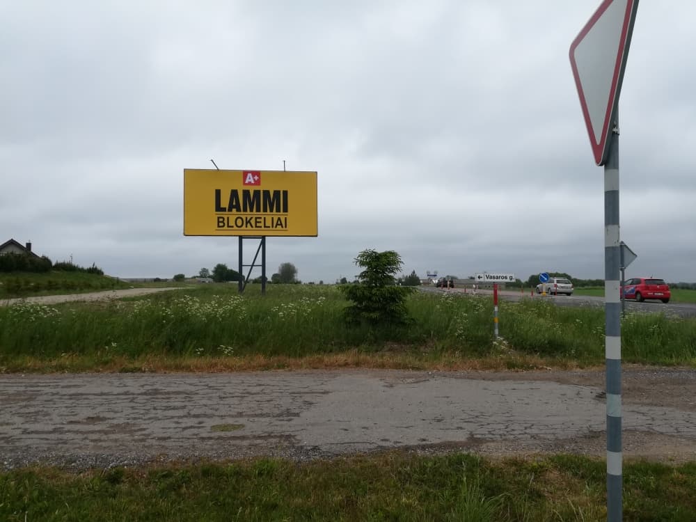 Reklamos stendas, Kretingalė (A pusė)