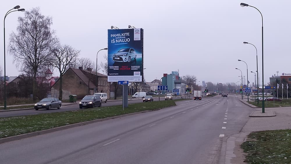 Reklamos stendas, Minijos g. (A pusė)