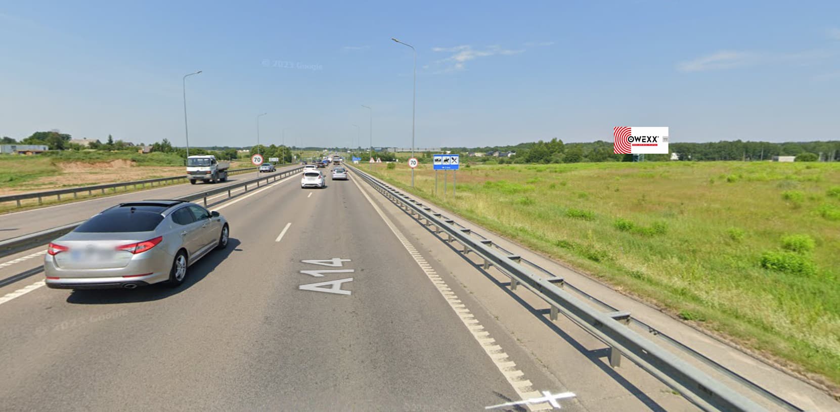 Reklamos stendas Molėtų kelias, 14 km nuo Vilniaus