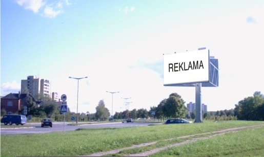 Reklamos stendas – Nemuno - Taikos al. (nuo žiedo), Panevėžys
