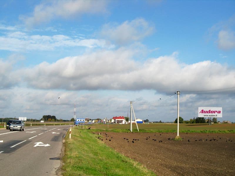 Reklamos stendas, Saločiai–Panevėžys 0.5km (D pusė)