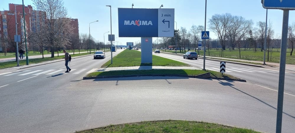 Reklamos stendas, Šiaurės pr. (IKI Studlendas) (B pusė)