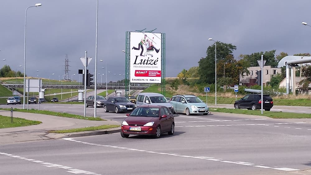 Reklamos stendas, Šiaurės pr. (A pusė)