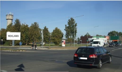 Reklamos stendas – Smėlynės - Kerbedžio g., Panevėžys