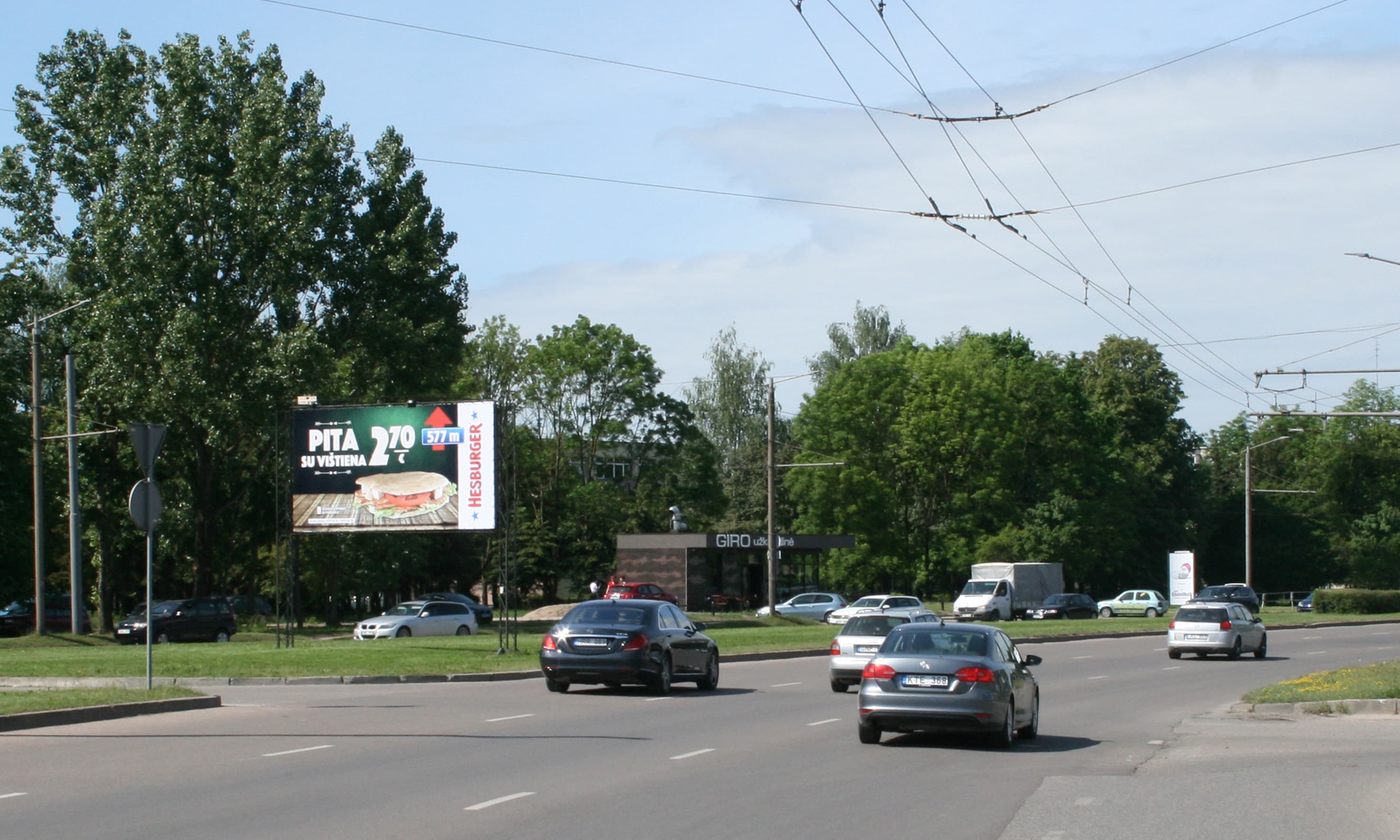 Reklamos stendas – Taikos pr., netoli Kovo 11-osios g. žiedo, Kaunas (A pusė)
