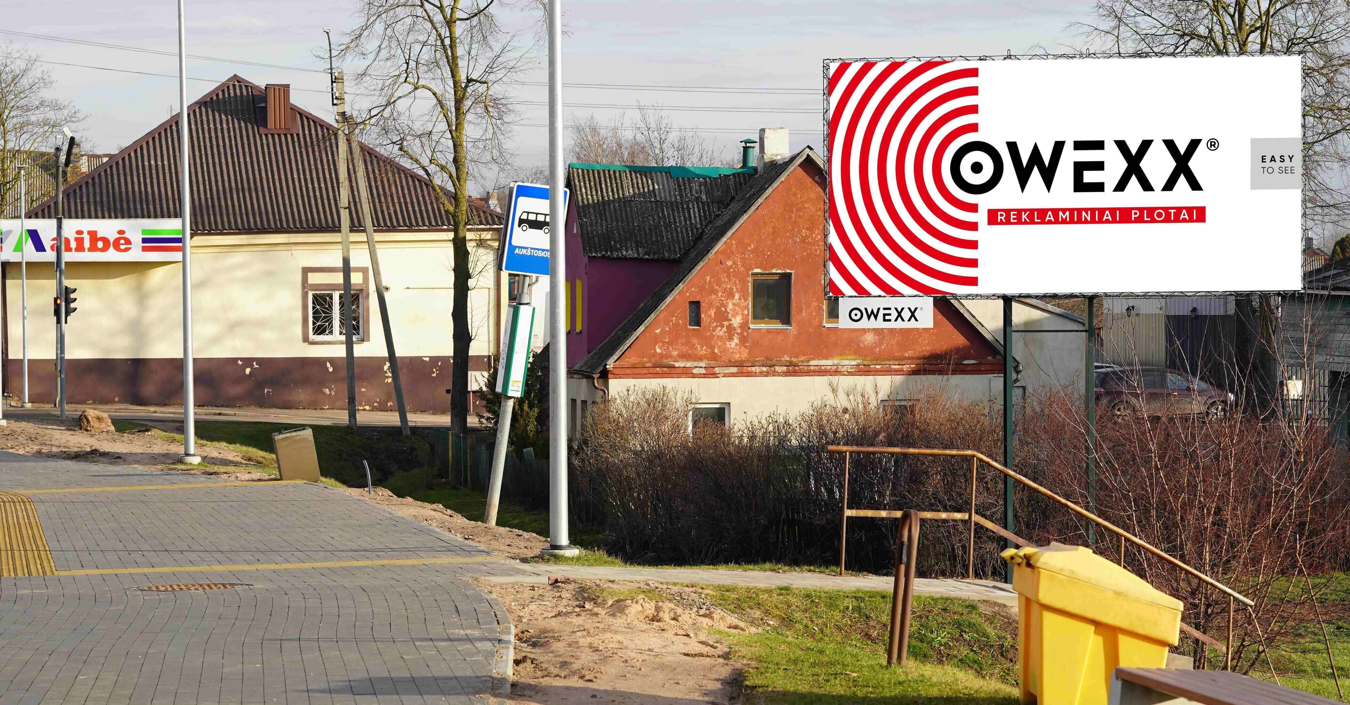 Reklamos stendas Šiauliai – Tilžės g. prie Ilgosios g. nuo centro, Šiauliai
