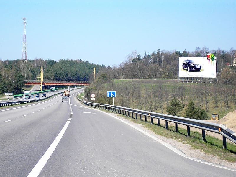 Reklamos stendas, Vilnius–Kaunas 25km