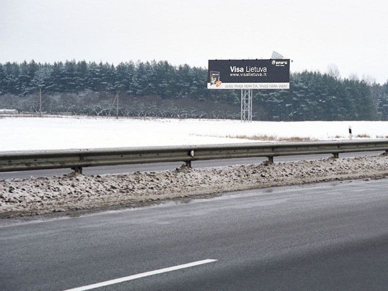 Reklamos stendas, Vilnius–Kaunas 54km (K pusė)