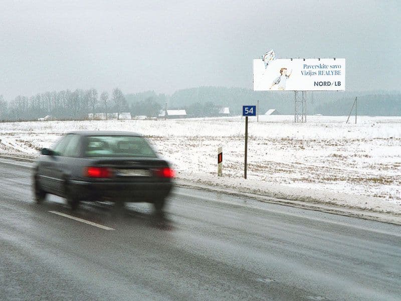 Reklamos stendas, Vilnius–Kaunas 54km (D pusė)