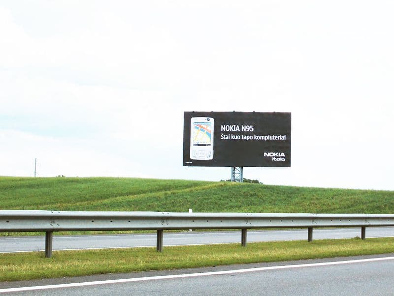 Reklamos stendas, Vilnius–Kaunas 71km (K pusė)