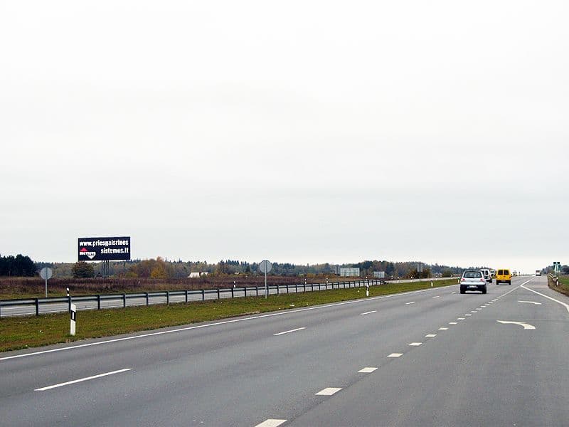 Reklamos stendas, Vilnius–Panevėžys 14km (K pusė)