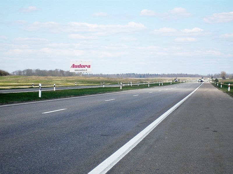 Reklamos stendas, Vilnius–Panevėžys 60km (K pusė)
