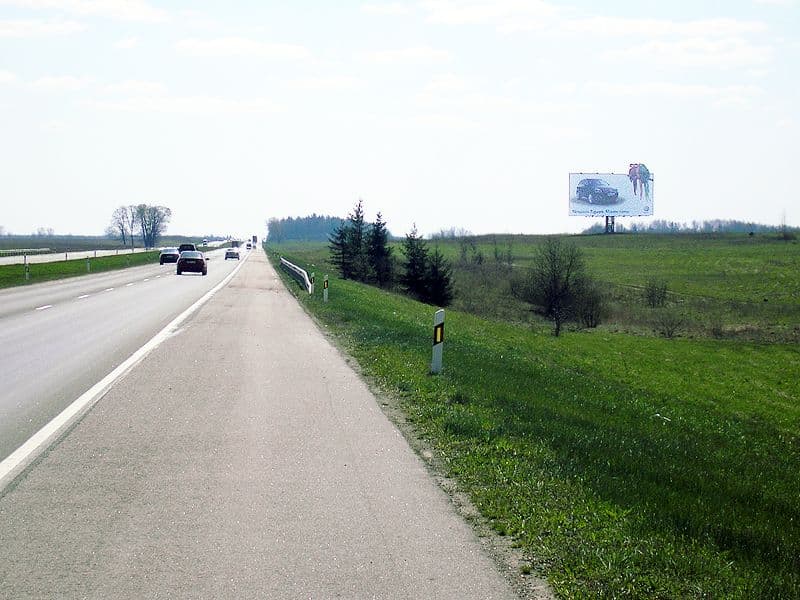 Reklamos stendas, Vilnius–Panevėžys 60km (D pusė)