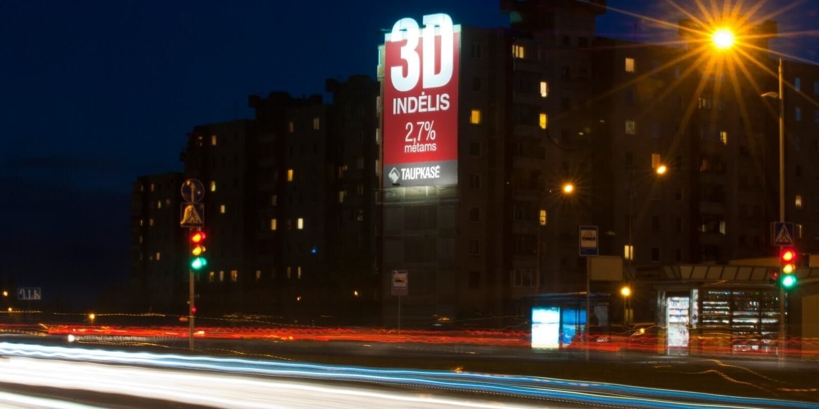 Žemaičių pl. 40, prie PC IKI, link centro, Kaunas (A pusė)