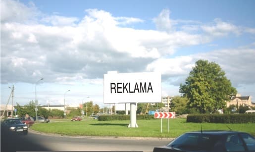 Reklamos stendas – Žiedas (iš Janonio g.), Panevėžys