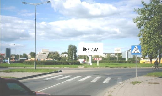 Reklamos stendas – Žiedas (iš Nemuno g.), Panevėžys