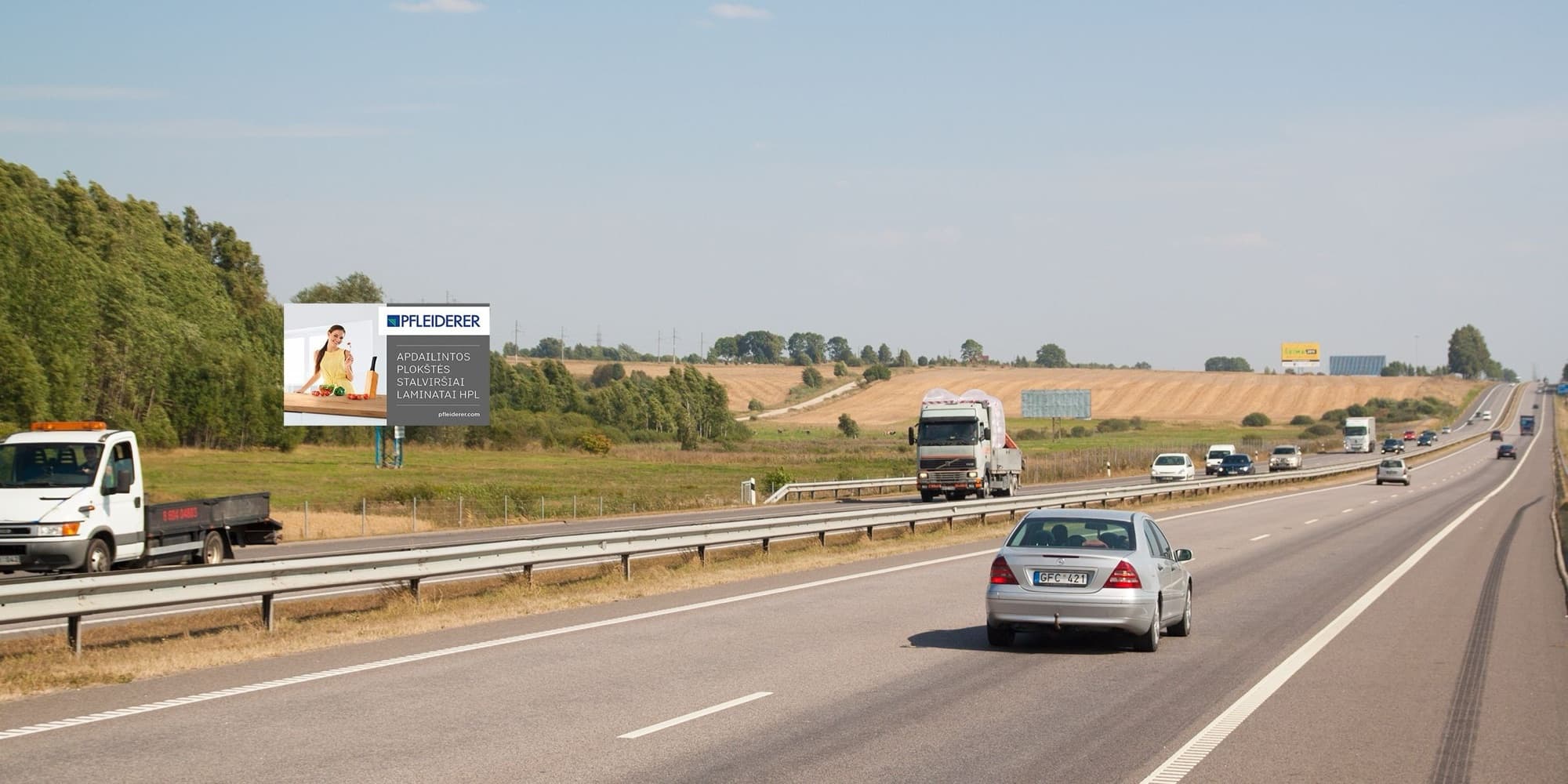 Automagistralė A1, Kaunas - Vilnius (kairėje pusėje), 53,3 km nuo Vilniaus