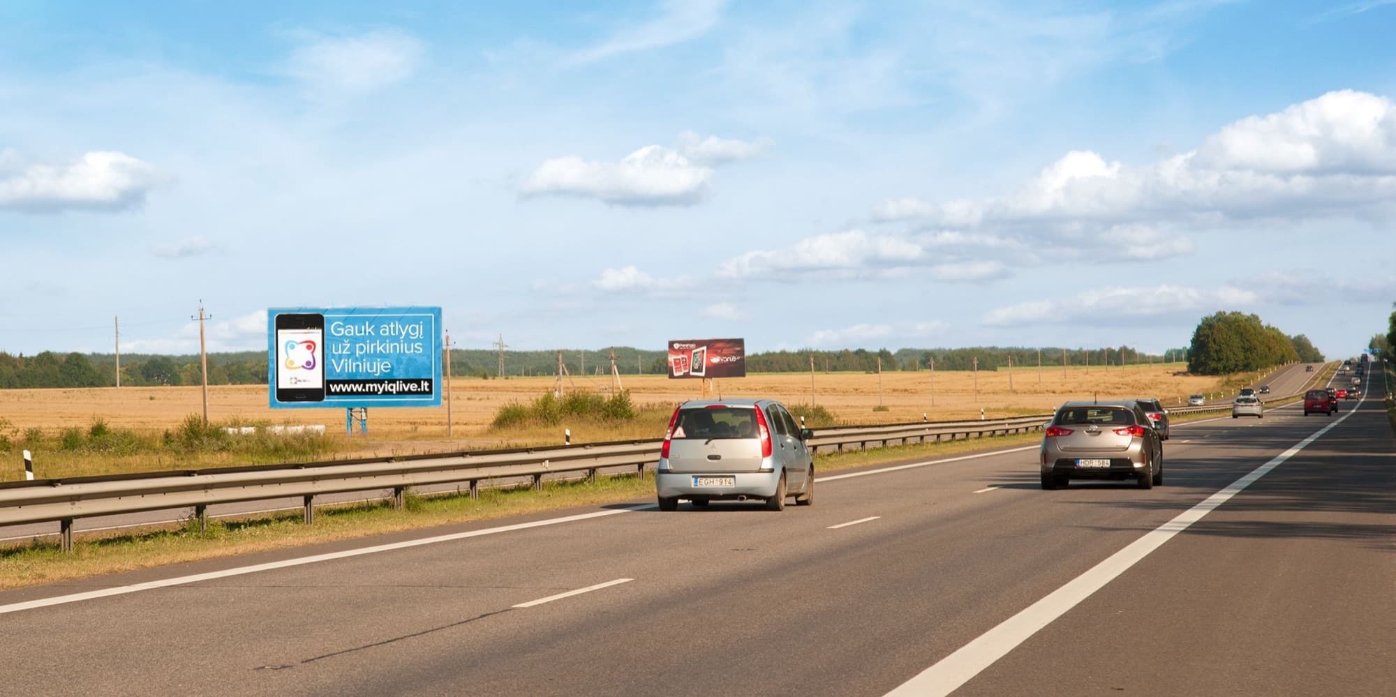 Automagistralė A1, Kaunas - Vilnius (kairėje pusėje), 66,5 km nuo Vilniaus