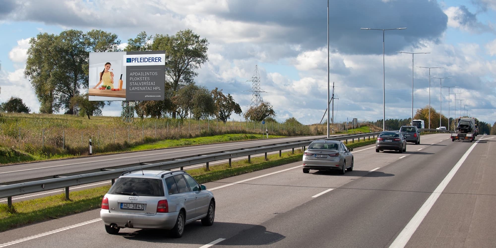 Autostrada A1, Kaunas - Vilnius (dešinėje pusėje), 55 km nuo Vilniaus
