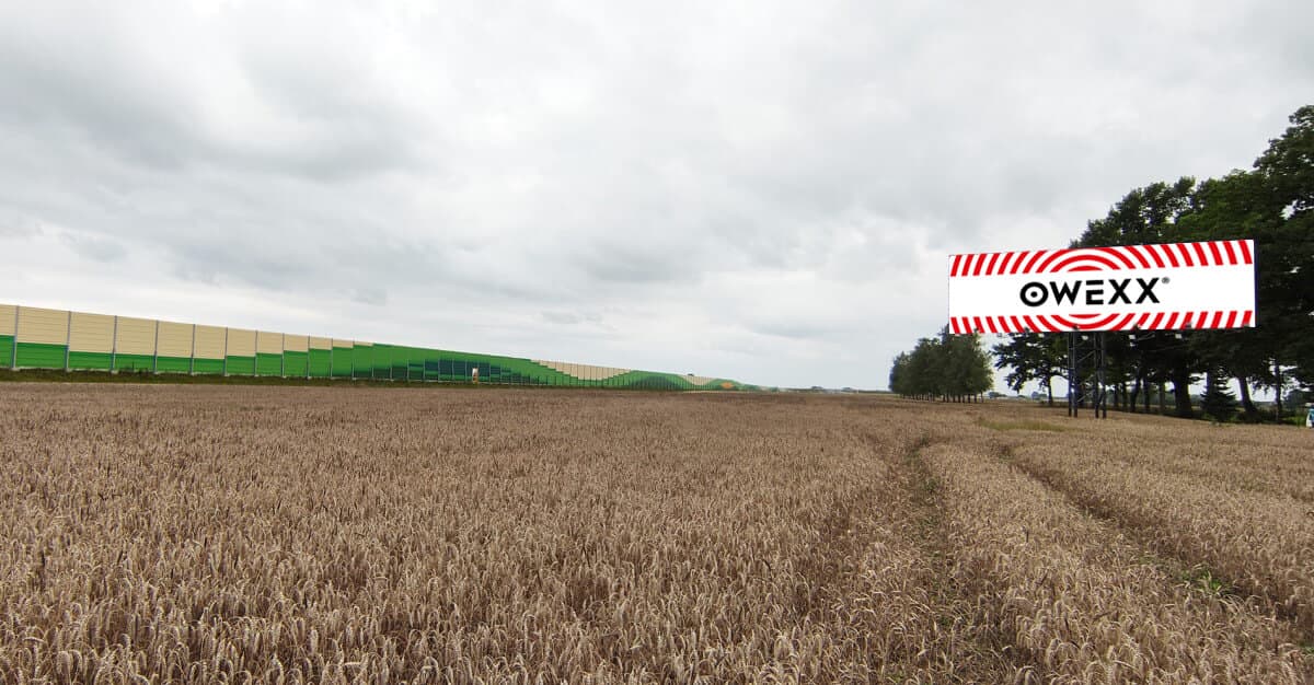 Reklamos stendas Kaunas – Marijampolė Via Baltica, nuo Kauno 40 km. (dešinėje pusėje)