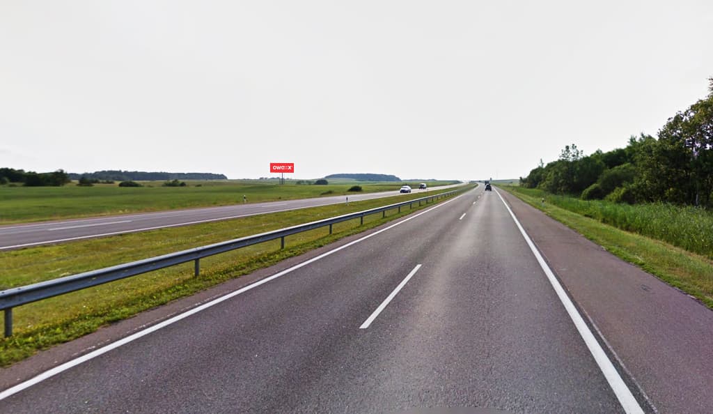Reklamos stendas Laukuva, link Klaipėdos 70 km, Vilnius – Klaipėda (kairėje pusėje)