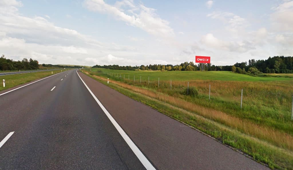 Reklamos stendas Laukuva, nuo Klaipėdos 70 km, Klaipėda – Vilnius (dešinėje pusėje)