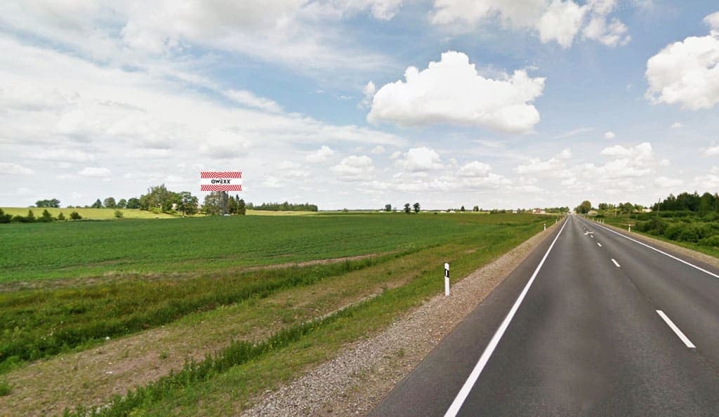 Reklamos stendas Pakražantė, nuo Kryžkalnio 10 km, Kryžkalnis – Šiauliai (kairėje pusėje)