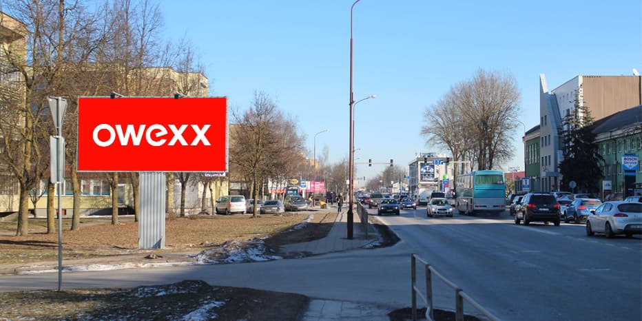Reklamos stendas Šiauliai – Tilžės g. ir Voveriškių g. sankirta, Tilžės g. 65 (nuo pietinio raj.)*