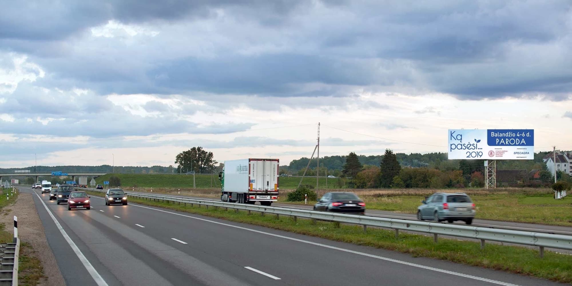 Via Baltica kelias, Kaunas - Marijampolė (kairėje pusėje), 5 km nuo Kauno