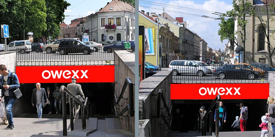 Reklamos stendas Kaunas – Vilniaus g. požeminė perėja iš centro į senamiestį