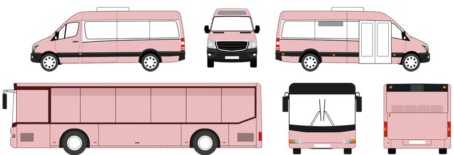Reklamos plotai ant autobusų Kauno rajone