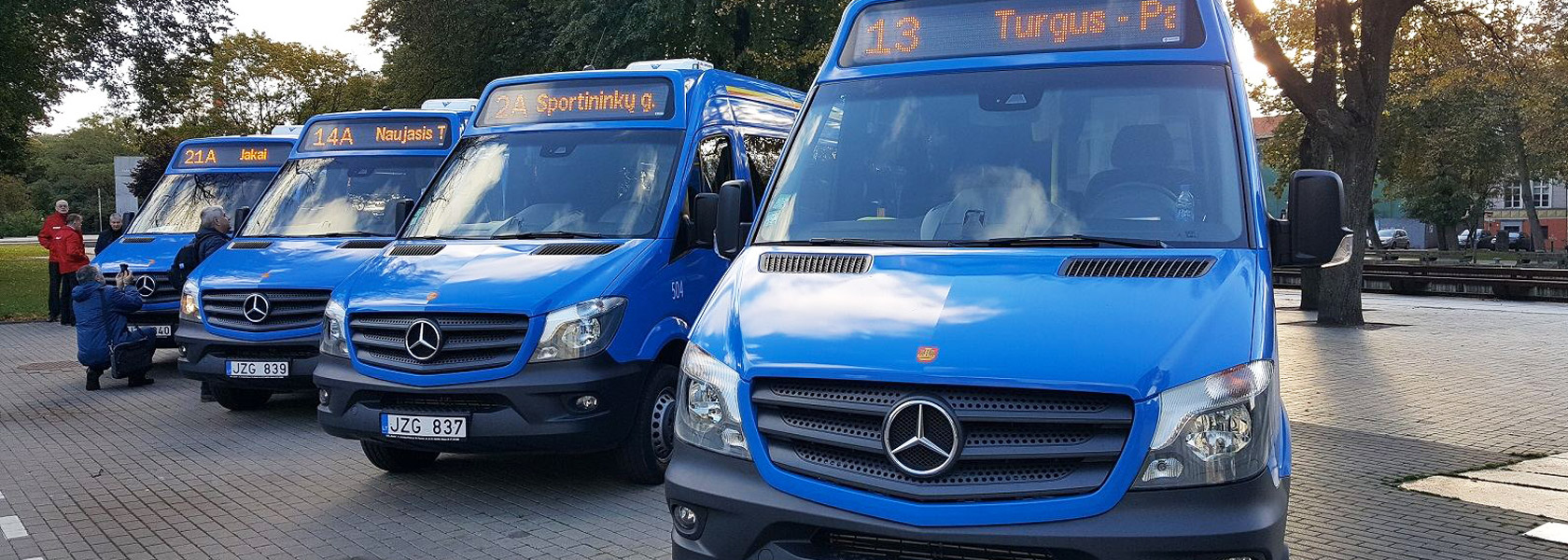 Reklama ant autobusų Klaipėdoje