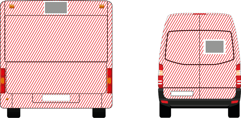 Reklama ant visos autobuso galinės dalies Alytuje